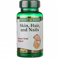 Нэйчес Баунти Кожа, Волосы, Ногти 60 капсул (Natures Bounty hair skin nails)