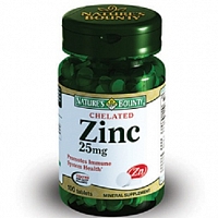 Нэйчес Баунти Цинка Хелат 25 мг 100 таблеток (Natures Bounty Zinc 25 mg)