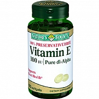 Нэйчес Баунти Витамин Е 100 ME 100 капсул (Natures Bounty Vitamin E 100 IU)