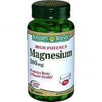 Нэйчес Баунти Магний 500 мг 100 капсул (Natures Bounty Magnesium 500 mg)